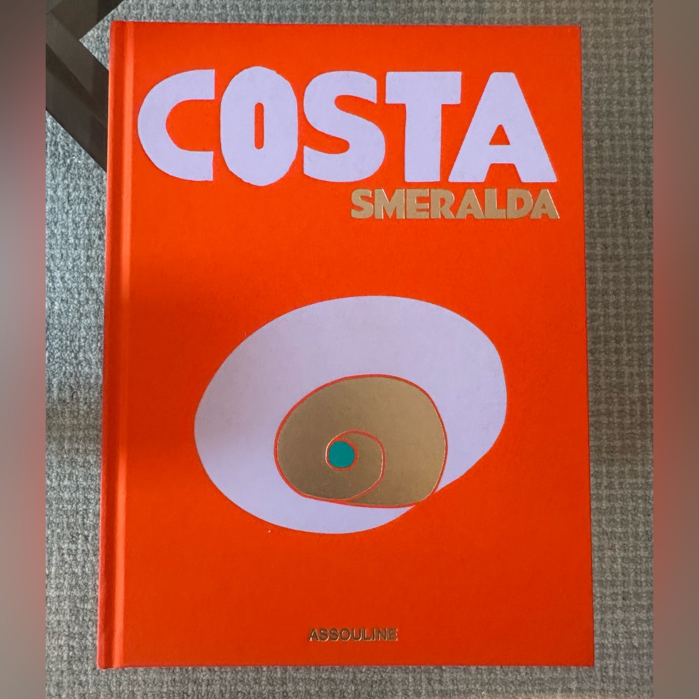 Assouline Costa Smeralda Coffee Table Book - Orange and Gold